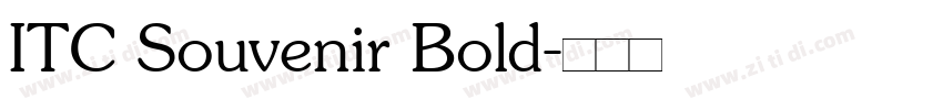 ITC Souvenir Bold字体转换